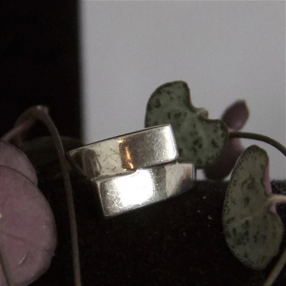 Modernist Sterling‎ Silver 925 Geometric Bypass Bar Ring Size 5.5 Minimalist